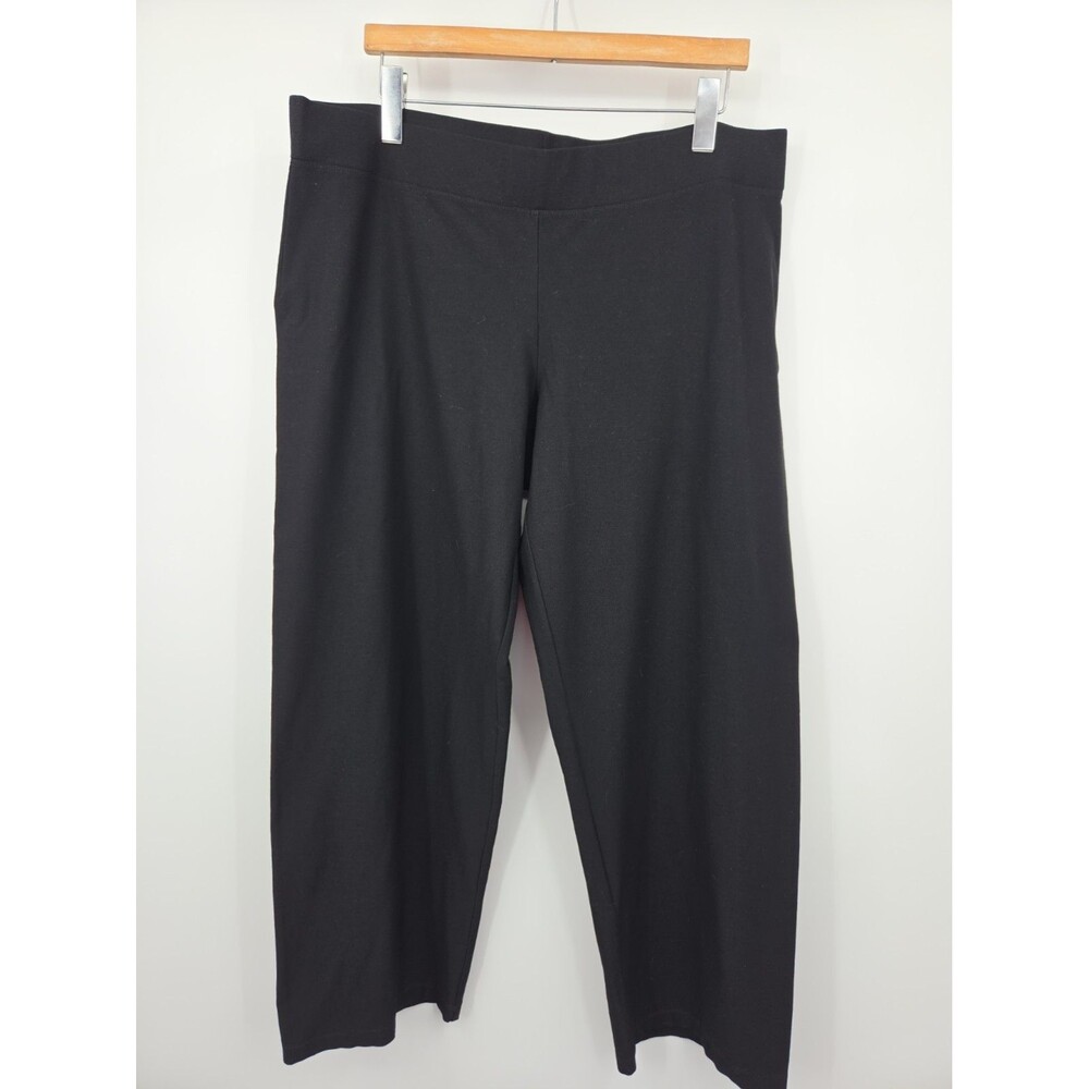 Eileen Fisher Crepe Straight Leg Pants Sz XL